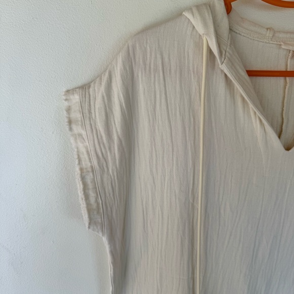 Easel gauze cotton linen blend swimsuit beach cover up size small - Picture 4 of 8